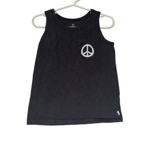 Kid's GAP Grey Peace Out Tank Top